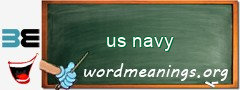 WordMeaning blackboard for us navy